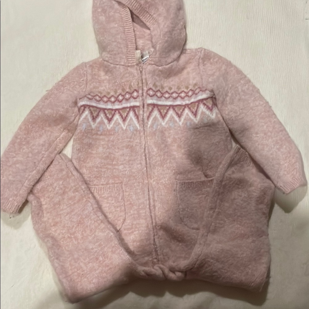 Carter's Pink Hooded Onesie